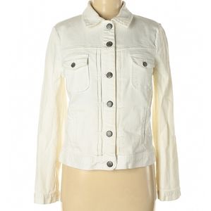 J. Crew White Denim Jacket